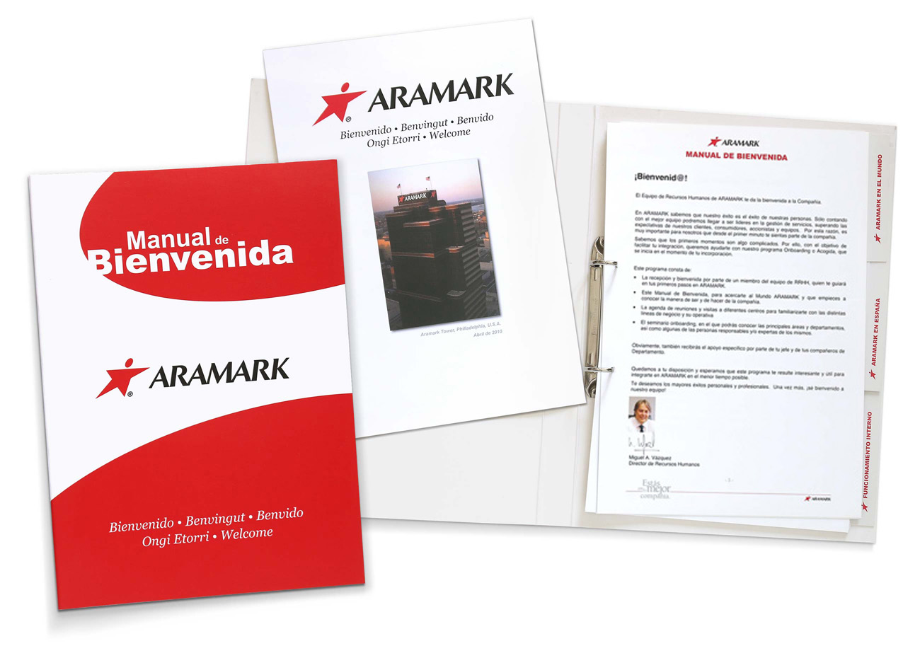 Carpeta dosier Aramark