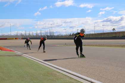 Prova de resistència de patinatge de velocitat Motorland