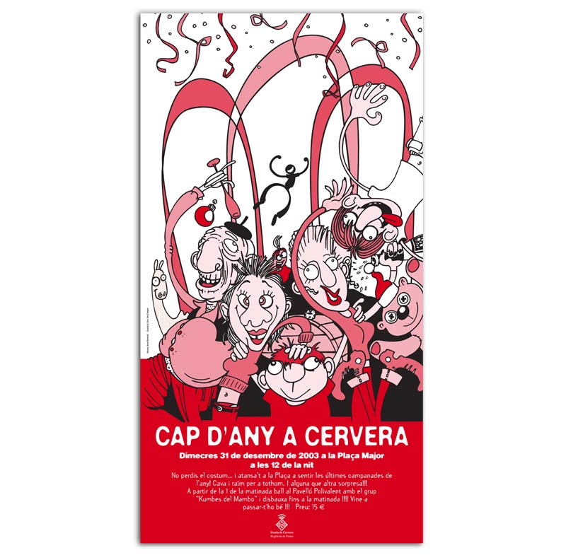 Il·lustracions pel cartell de Carnestoltes de Cervera