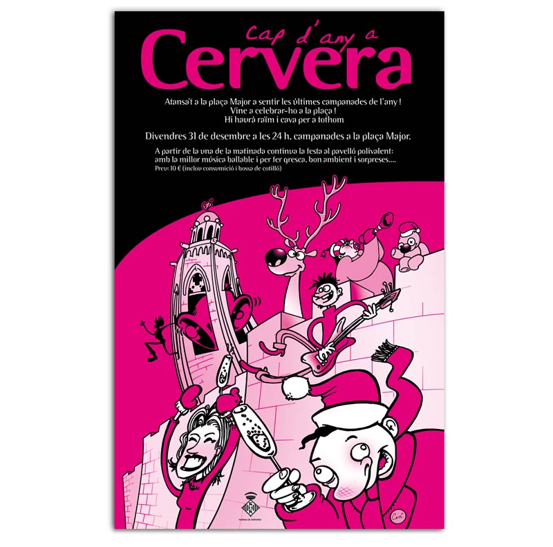 Il·lustracions pel cartell de Carnestoltes de Cervera