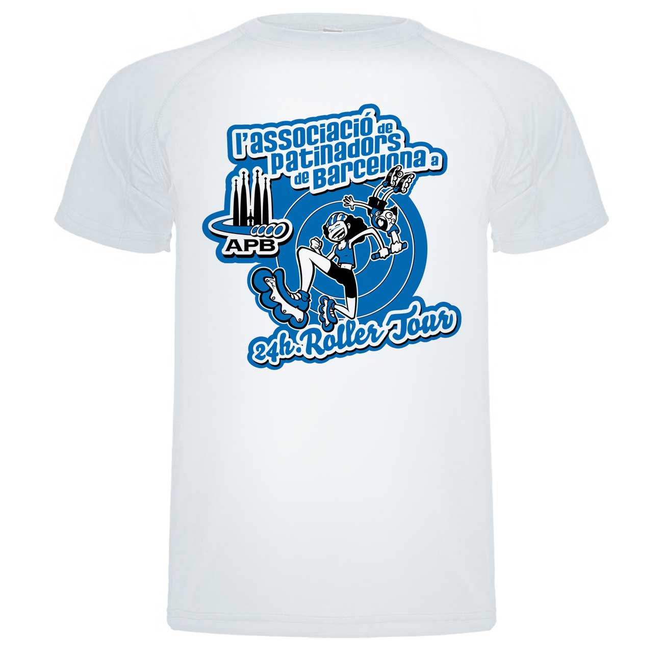 Camiseta 24h Roller Tour cara